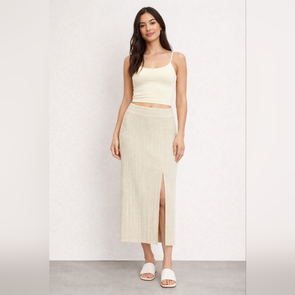 Ribbed Knit Skirt